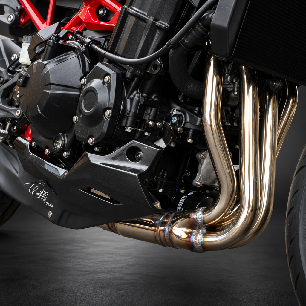 Firetong Willy Made Full Exhaust Kawasaki Z900 2025–2026 Ø12mm O2 Sensor